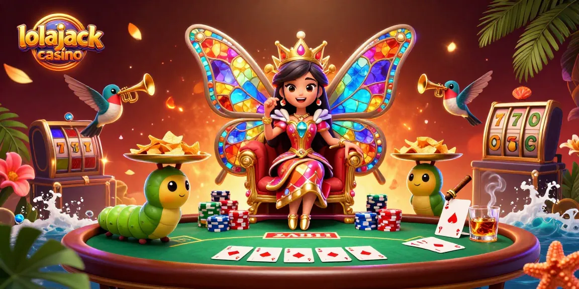 Experience thrilling gameplay at lolajack casino with vibrant characters and exciting slot elements.