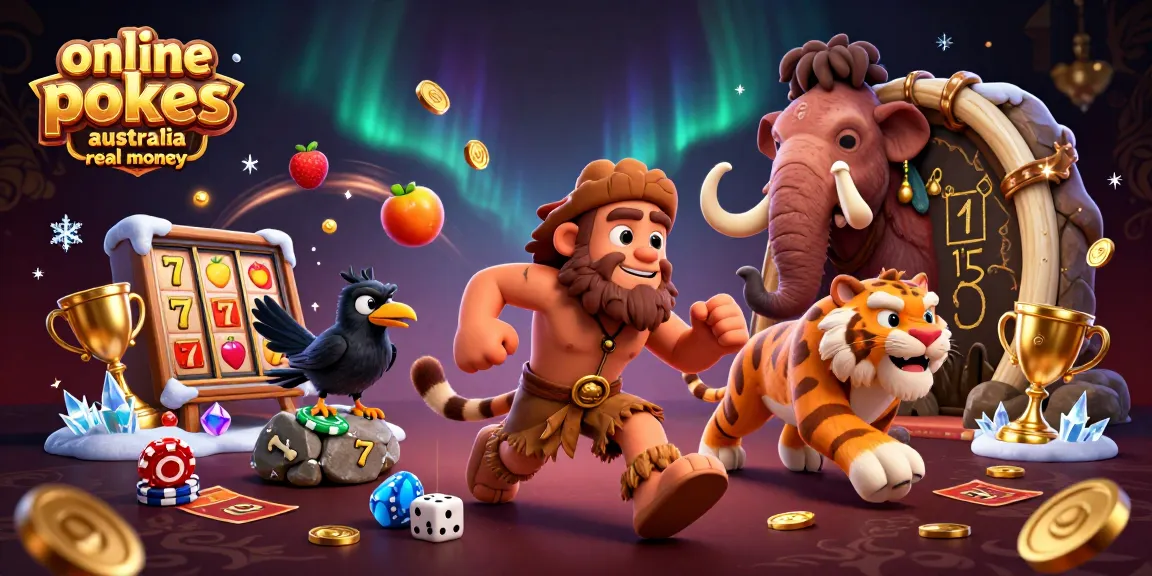 Spin to win with online pokies Australia real money at this vibrant prehistoric casino scene.
